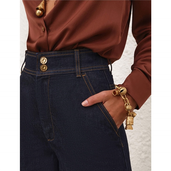 Zimmermann Hypnotic Denim Harem Bukser, Night Sky